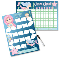 Kids Reward / Chore Chart (Mermaids)