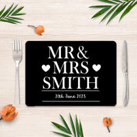 Personalised Placemats - Mr & Mrs Theme