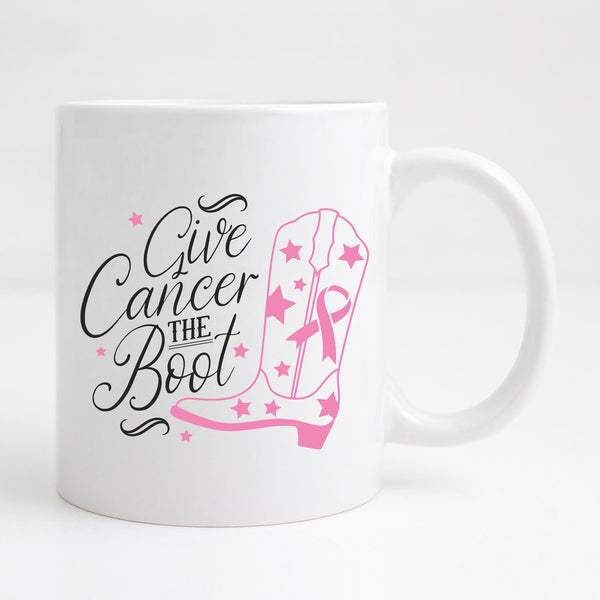 Give Cancer the boot -  Coffee Mug