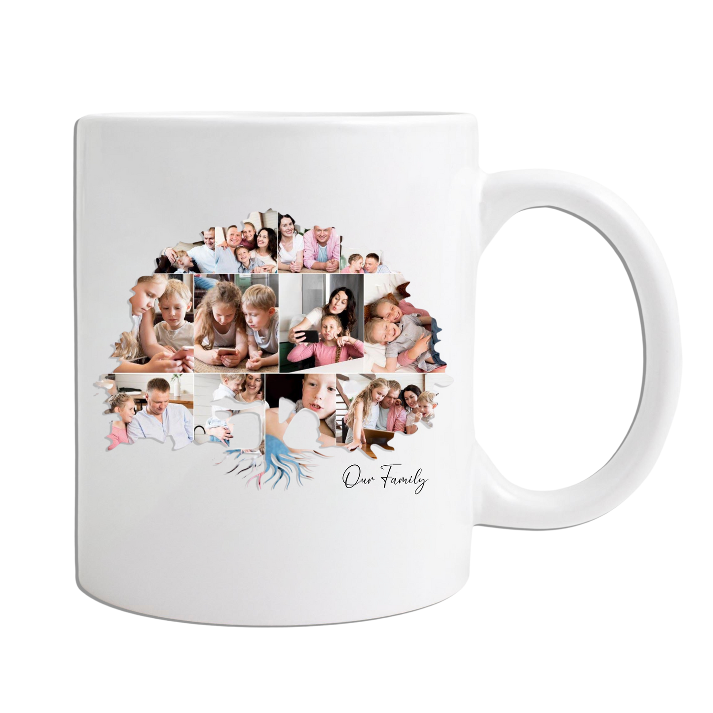 Family Tree Photo Collage on  Acrylic, Slate, Mug or Magnet (12 Photos)