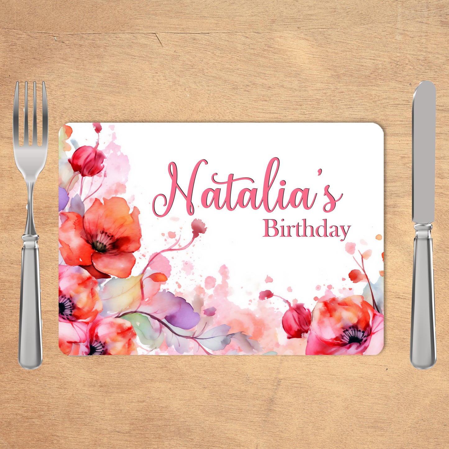 Personalised Placemats - Birthday for Her Theme (30X40CM)