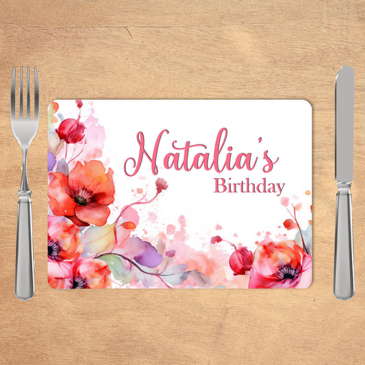 Personalised Placemats - Birthday for Her Theme (30X40CM)