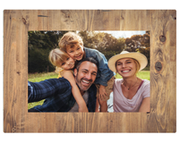 Magnetic Photo Frames for Fridge- Wood (Pack of 4)