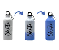 Personalised  Aluminium 600ml Magic Water Bottle (Blue)