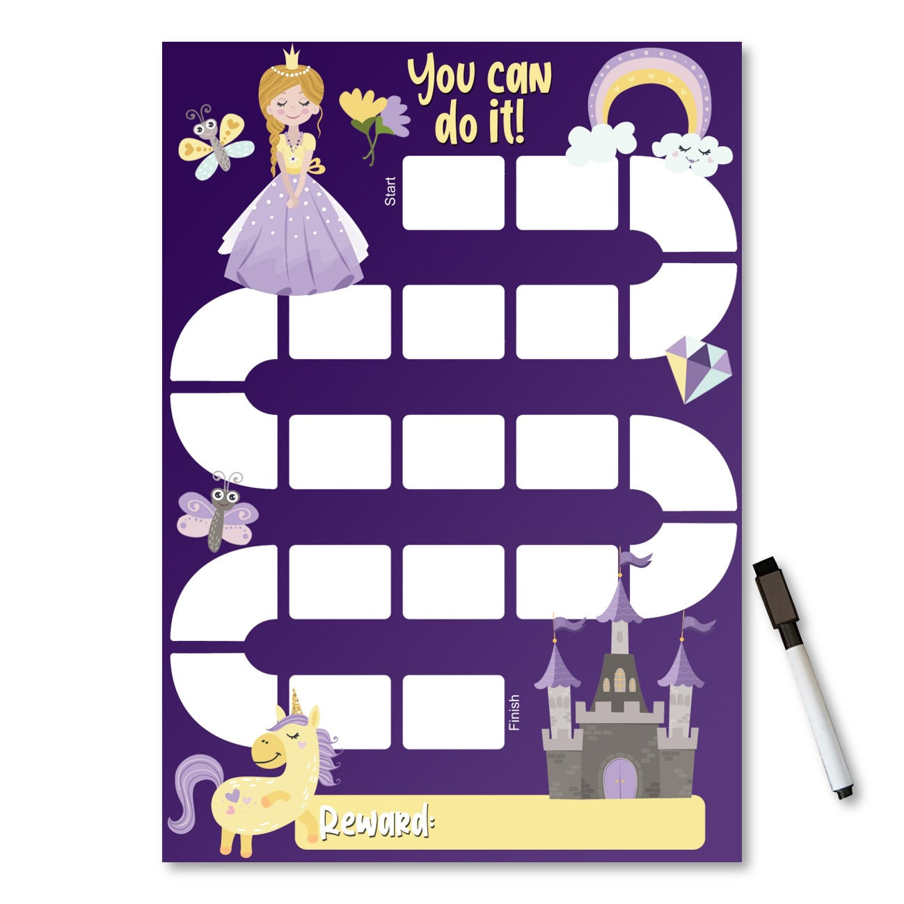 Kids Reward / Chore Chart (Princess)