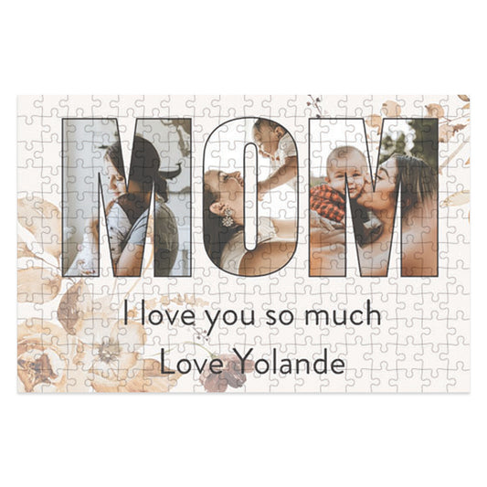 MOM Photo Collage on  a Jigsaw Puzzle