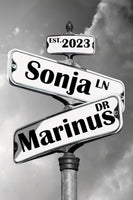 Personalized Street Sign Names Wall Art Canvas