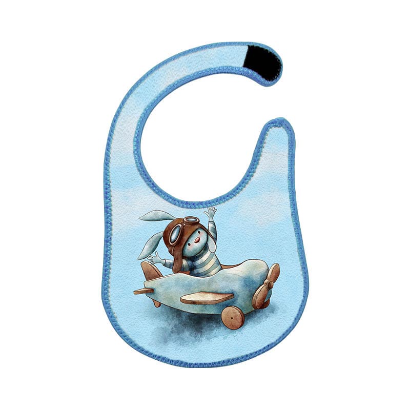 Personalised Neoprene Kids Bib – Pink or Blue