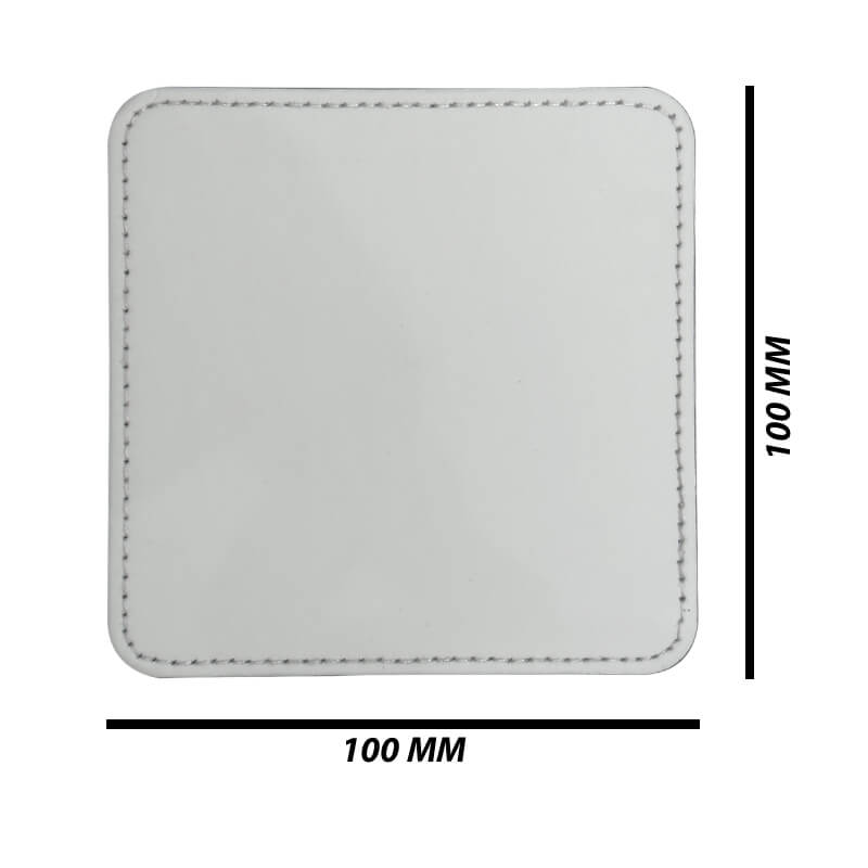 Personalised Premium Square PU Coasters – Custom Printed Photo or Logo (Sets of 4, 6, 8 or 12)