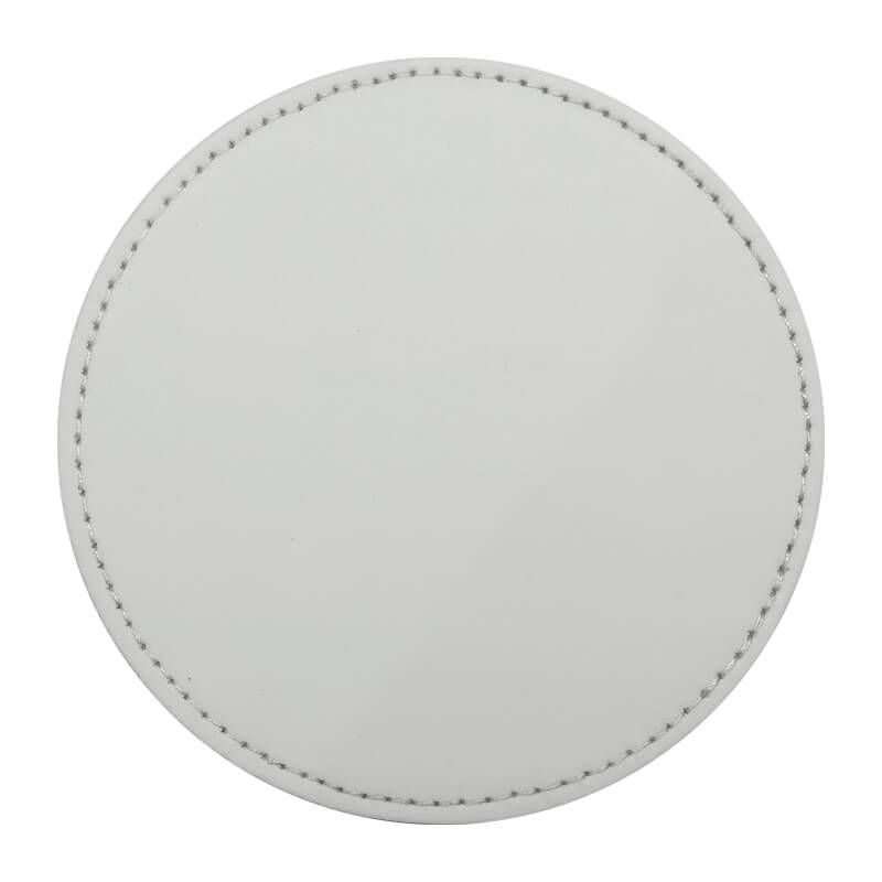 Personalised Premium Round PU Coasters – Custom Printed Photo or Logo (Sets of 4, 6, 8 or 12)