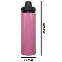 Personalised Pink Aluminium 850ml water bottle