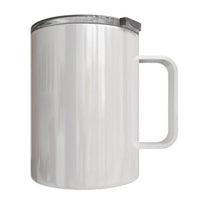 Personalised Double wall Stainless Steel Coffee Mug 12oz (White)