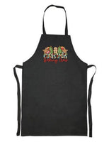 Personalised Apron - Christmas Baking Crew - Black