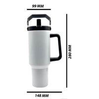 Personalised Double Wall Stainless Steel 40oz Big Jack Tumbler White