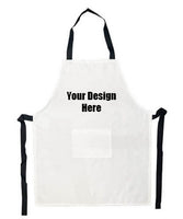 Personalised Apron Eco - Black or White with pocket - Neck Strap NOT adjustable