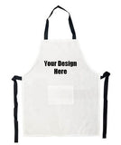 Personalised Apron Eco - Black or White with pocket - Neck Strap NOT adjustable