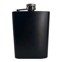 Personalised Stainless Steel 200ml Engraving Hip Flask (Black)