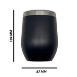 Double Wall Stainless Steel 12oz (350ml) Engraving Wine Tumbler