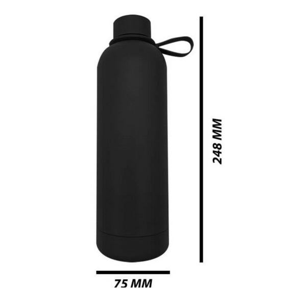 Double Wall Stainless Steel Engraving Luxury 750ml Water Bottle