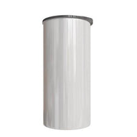 Personalised Double wall 15oz Stainless Steel Skinny Tumbler (White)