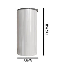 Personalised Double wall 15oz Stainless Steel Skinny Tumbler (White)