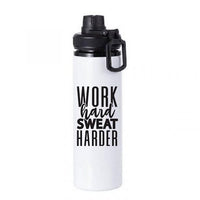 Personalised  Aluminium 850ml water bottle (White)