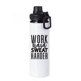 Personalised  Aluminium 850ml water bottle (White)