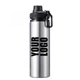 Personalised  Aluminium 850ml water bottle (Silver)