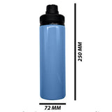 Personalised Blue Aluminium 850ml water bottle