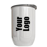 Personalised  Double wall Stainless Steel Gin Tumbler (White)