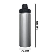 Personalised  Aluminium 850ml water bottle (Silver)