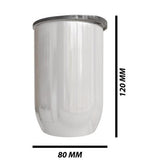 Personalised  Double wall Stainless Steel Gin Tumbler (White)