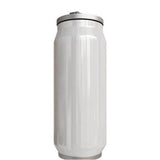 Personalised  Double wall Stainless Steel 400ml Can (White)