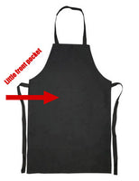 Personalised Apron Eco - Black or White with pocket - Neck Strap NOT adjustable