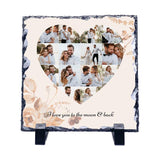 Heart  Photo Collage on  Acrylic, Slate, Mug or Magnet (14 Photos)