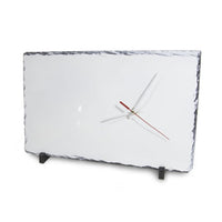 Slate Stone Photo Clock on Stand - LARGE RECTANGLE 250X450mm