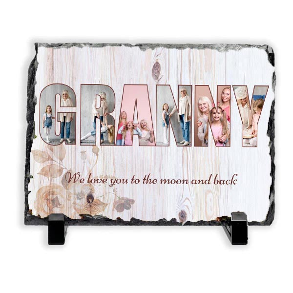 Granny Photo Collage on Acrylic, Mouse pad, Slate, Mug or Magnet