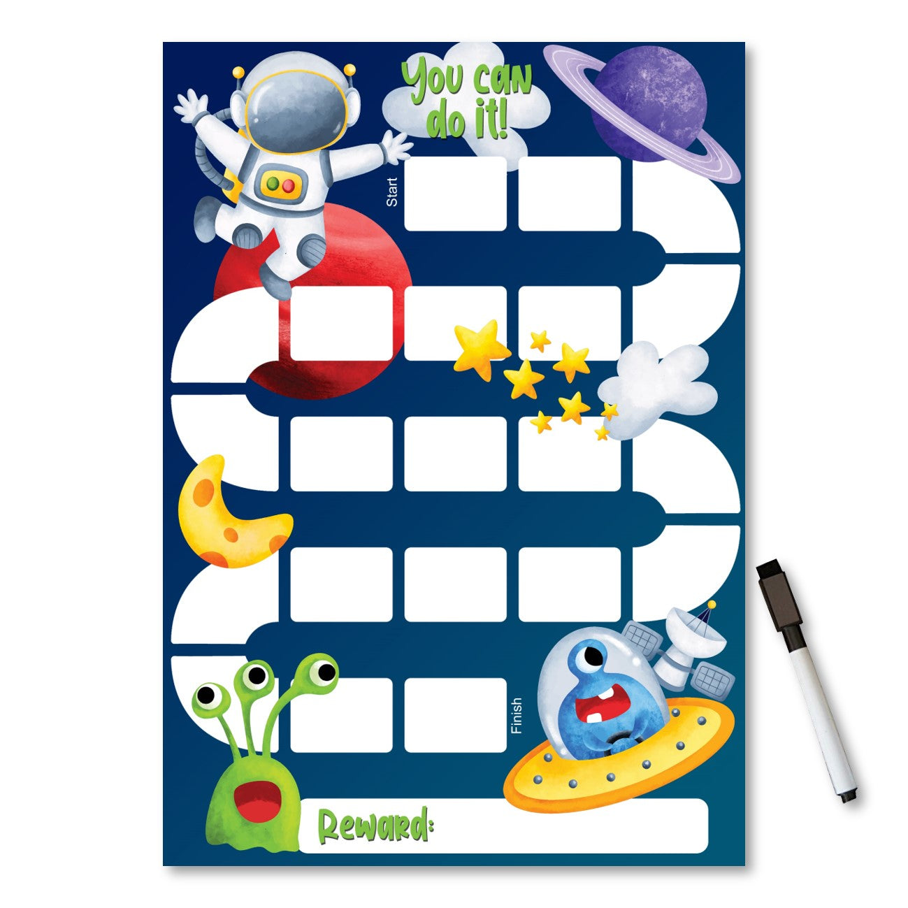 Kids Reward / Chore Chart (Space)