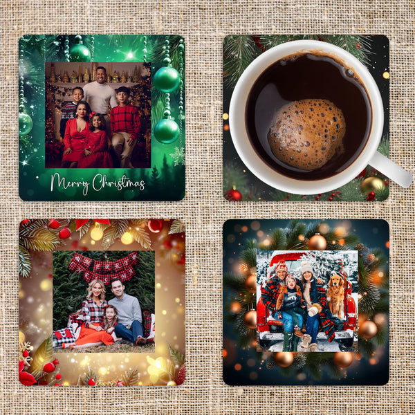 Personalized Christmas Coasters - MDF