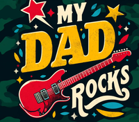 Dad - My Dad Rocks Design on Tumbler, Can, Flask, or Water bottle