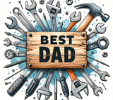 Dad - Best Dad Design on Tumbler, Can, Flask, or Water bottle