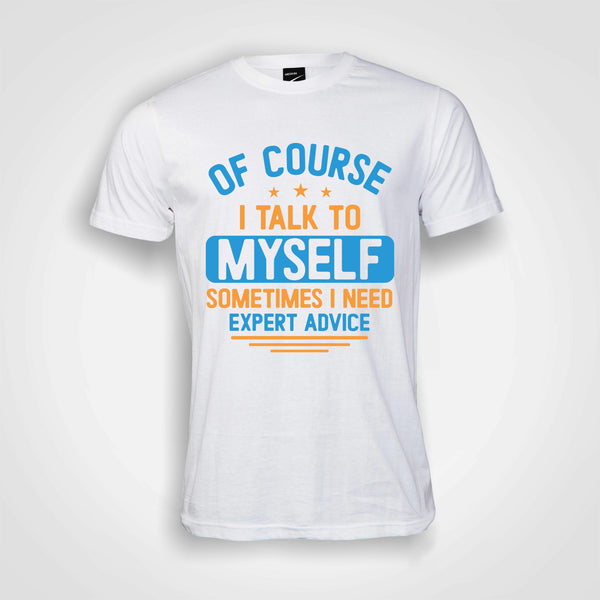 Talk to myself - Men's T-Shirt (round neck)