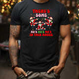 There's some Ho's Ho's Ho's Christmas Men's Black T-Shirt (round neck) - Printed