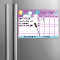Kids Reward / Chore Chart (Unicorns)