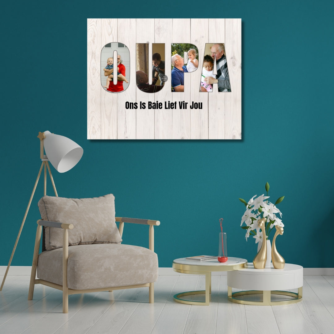 OUPA Photo Collage on ready-to-hang Canvas (4 Photos)