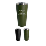 Double Wall Stainless Steel Engraving Brandy Tumbler