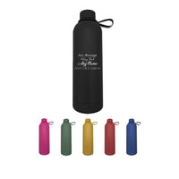 Double Wall Stainless Steel Engraving Luxury 750ml Water Bottle