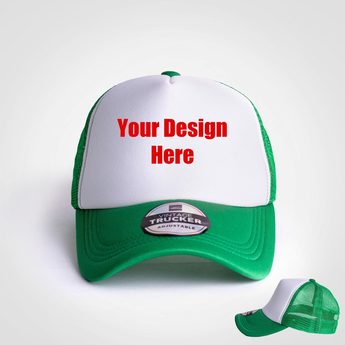 Vintage Trucker Cap - Two Tone - Custom Branded/Printed