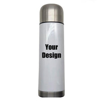 Personalised Thermal Flask | Double Wall Stainless Steel | 750ml | White