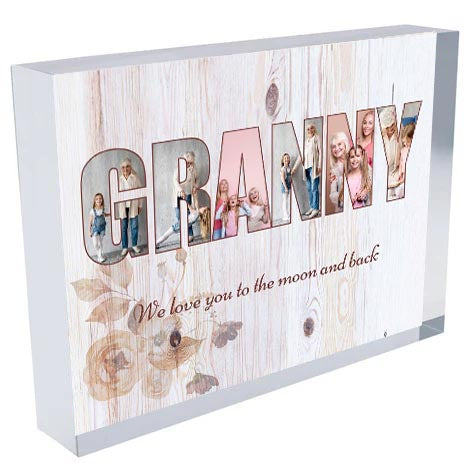 Granny Photo Collage on Acrylic, Mouse pad, Slate, Mug or Magnet